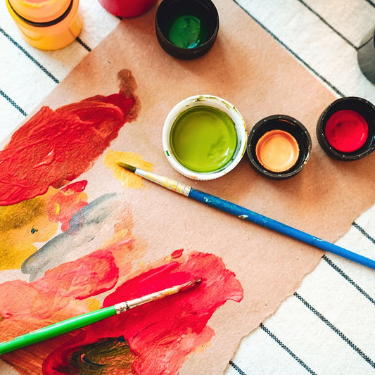 【Palmerston】Folding Fan Watercolor Abstract Painting