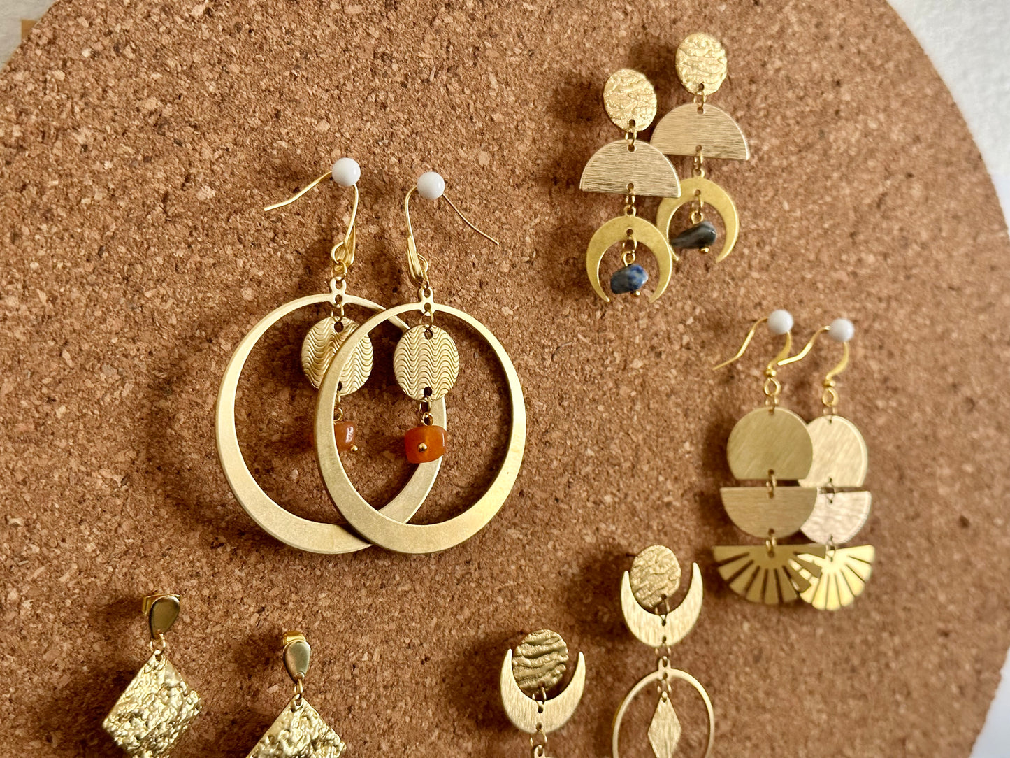 【Palmerston】Mix & Match Brass Earrings for Handmade Christmas Gift🧑🎄🎄