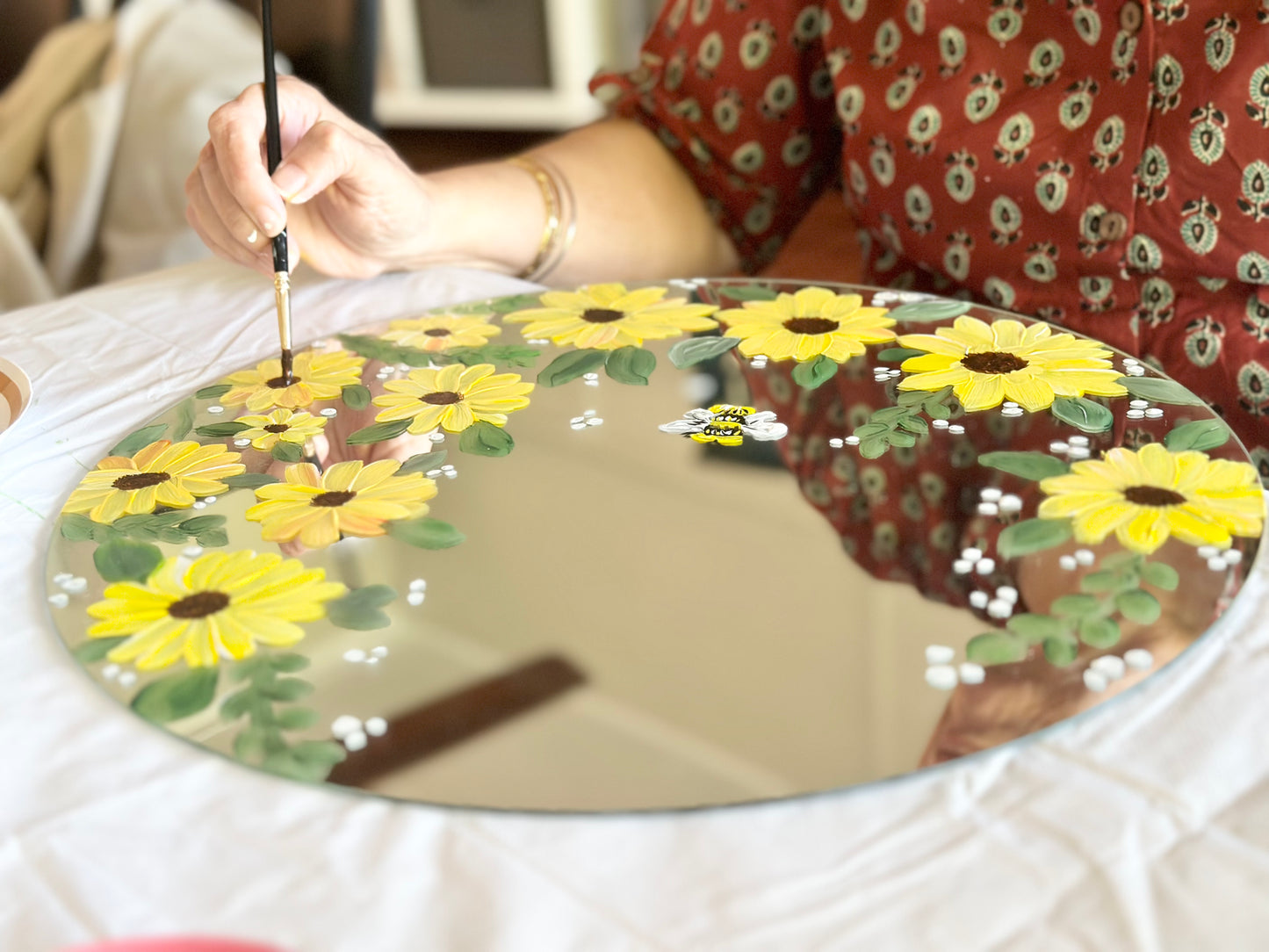 【Palmerston】Healing Mirror Painting Workshop - SUNFLOWER🌻