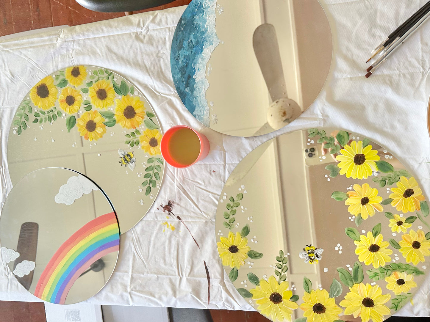 【Palmerston】Healing Mirror Painting Workshop - SUNFLOWER🌻