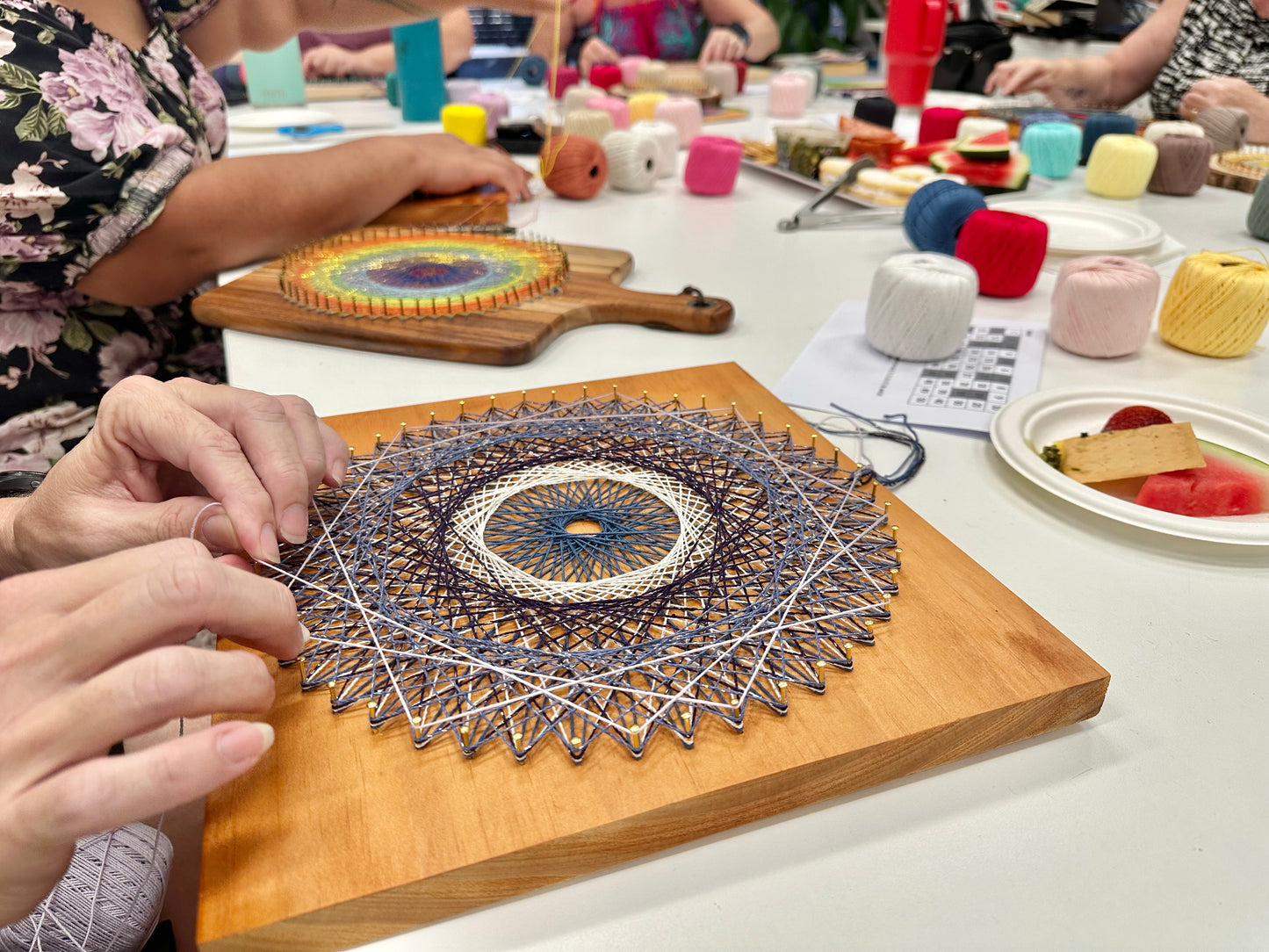 Mindful String Mandala Making