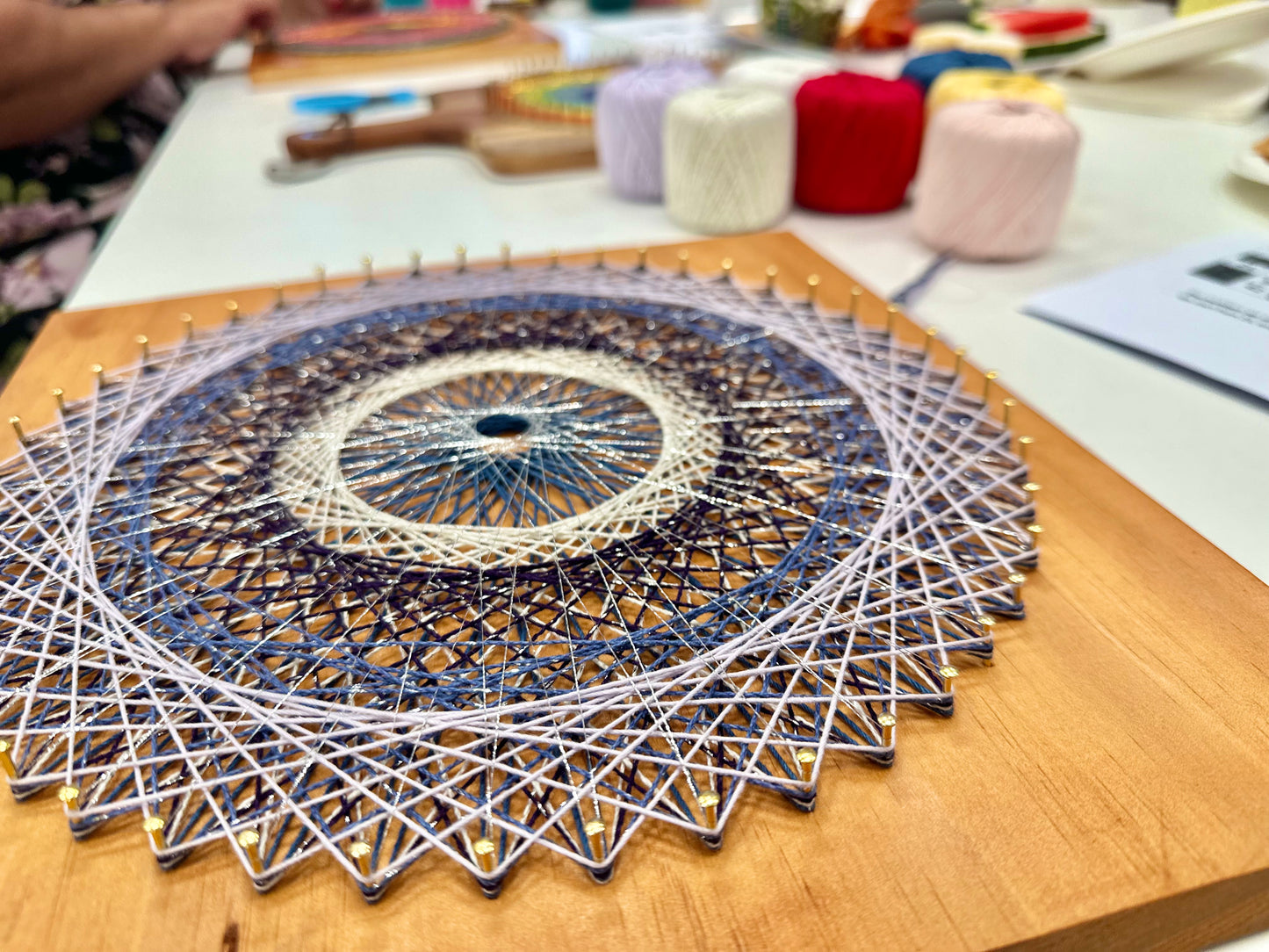 Mindful String Mandala Making