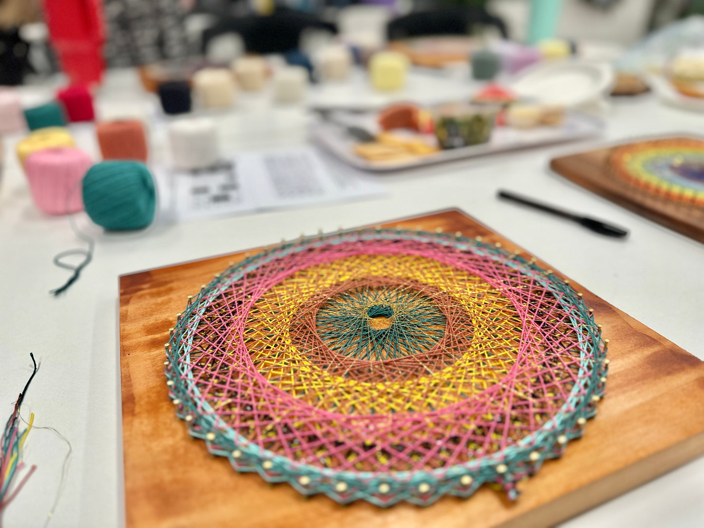 Mindful String Mandala Making