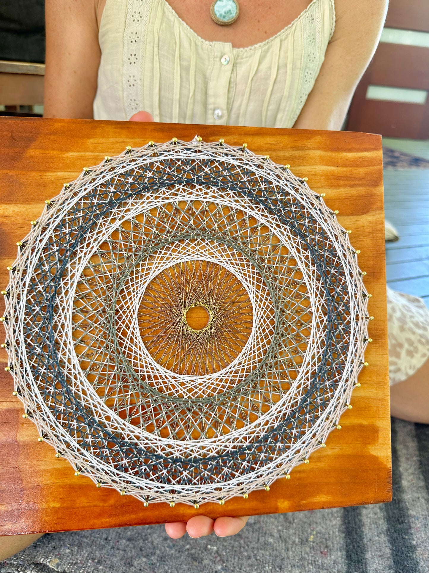 Mindful String Mandala Making